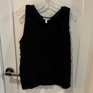 Eileen Fisher Textured Black Tank Top